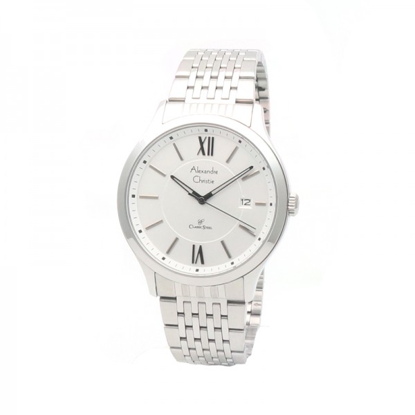 Alexandre Christie AC 8585 Silver White Man MDBSSSL